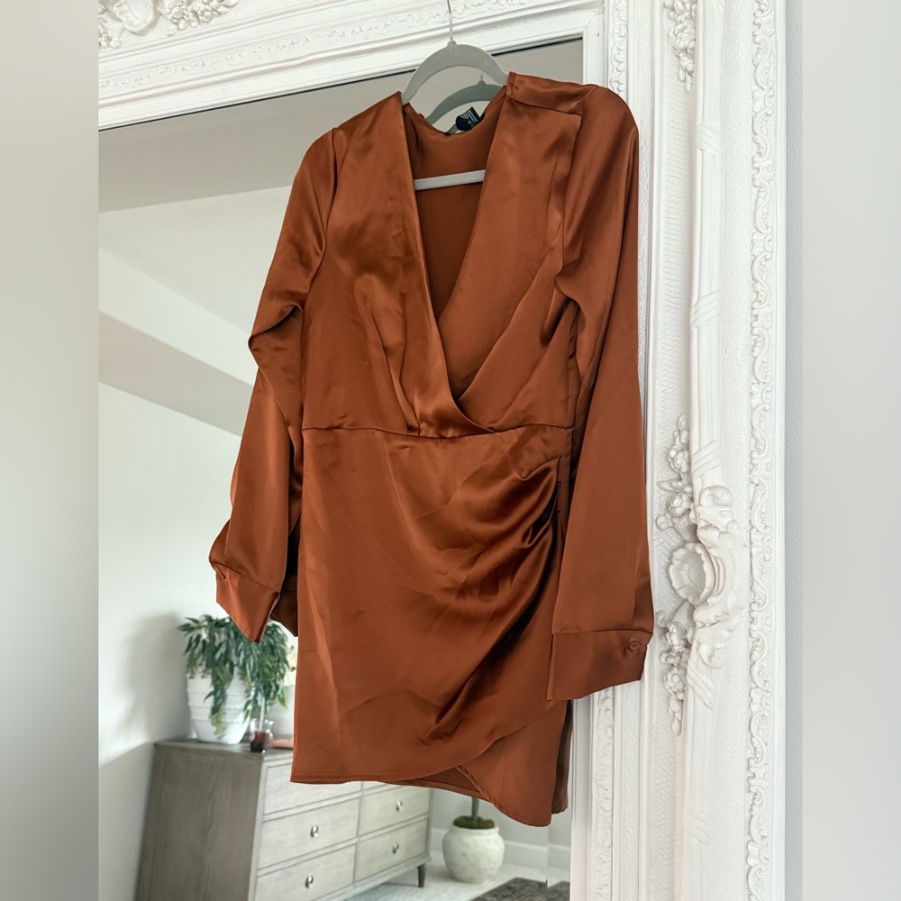 Forever 21 copper midi dress size medium